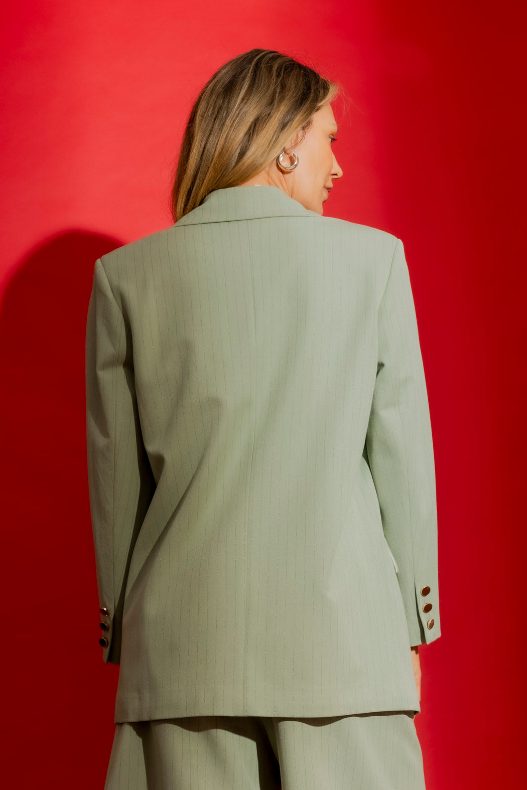 Mint Green Grandpa Blazer