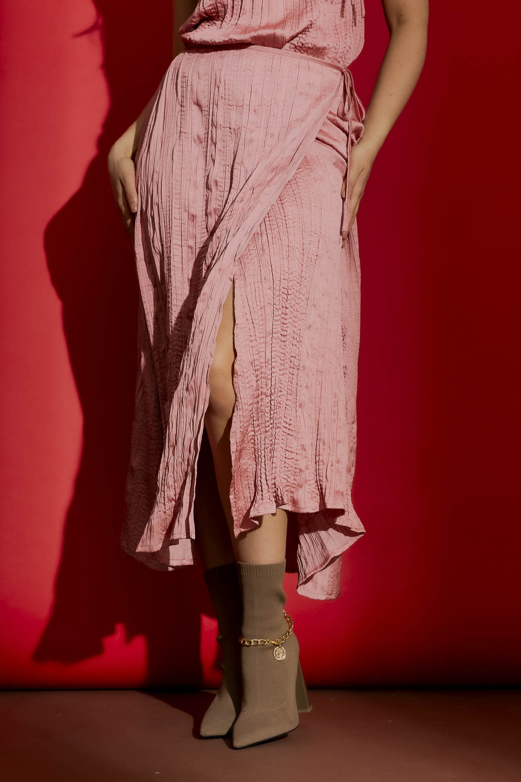 Pink Wrap Skirt