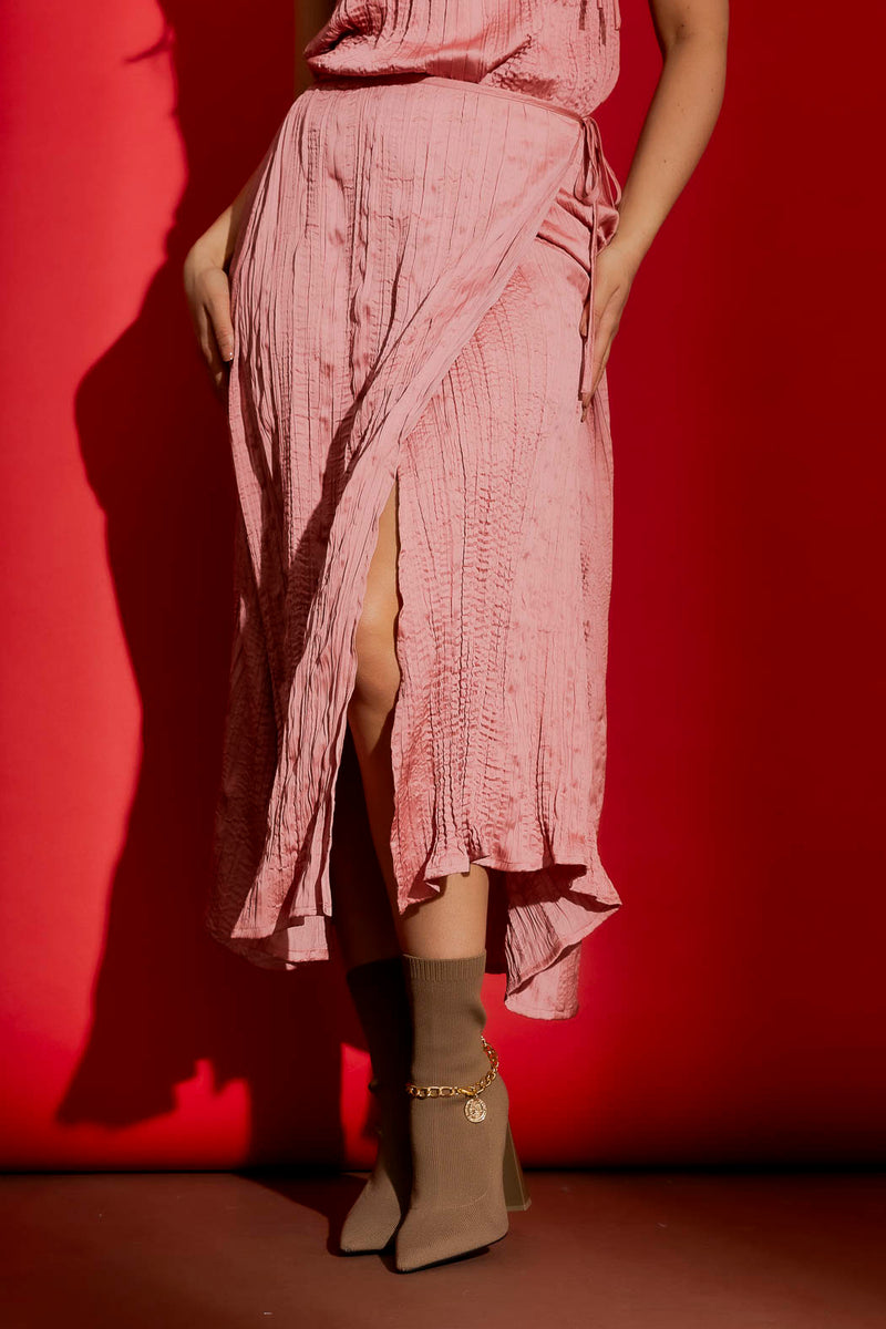 Pink Wrap Skirt