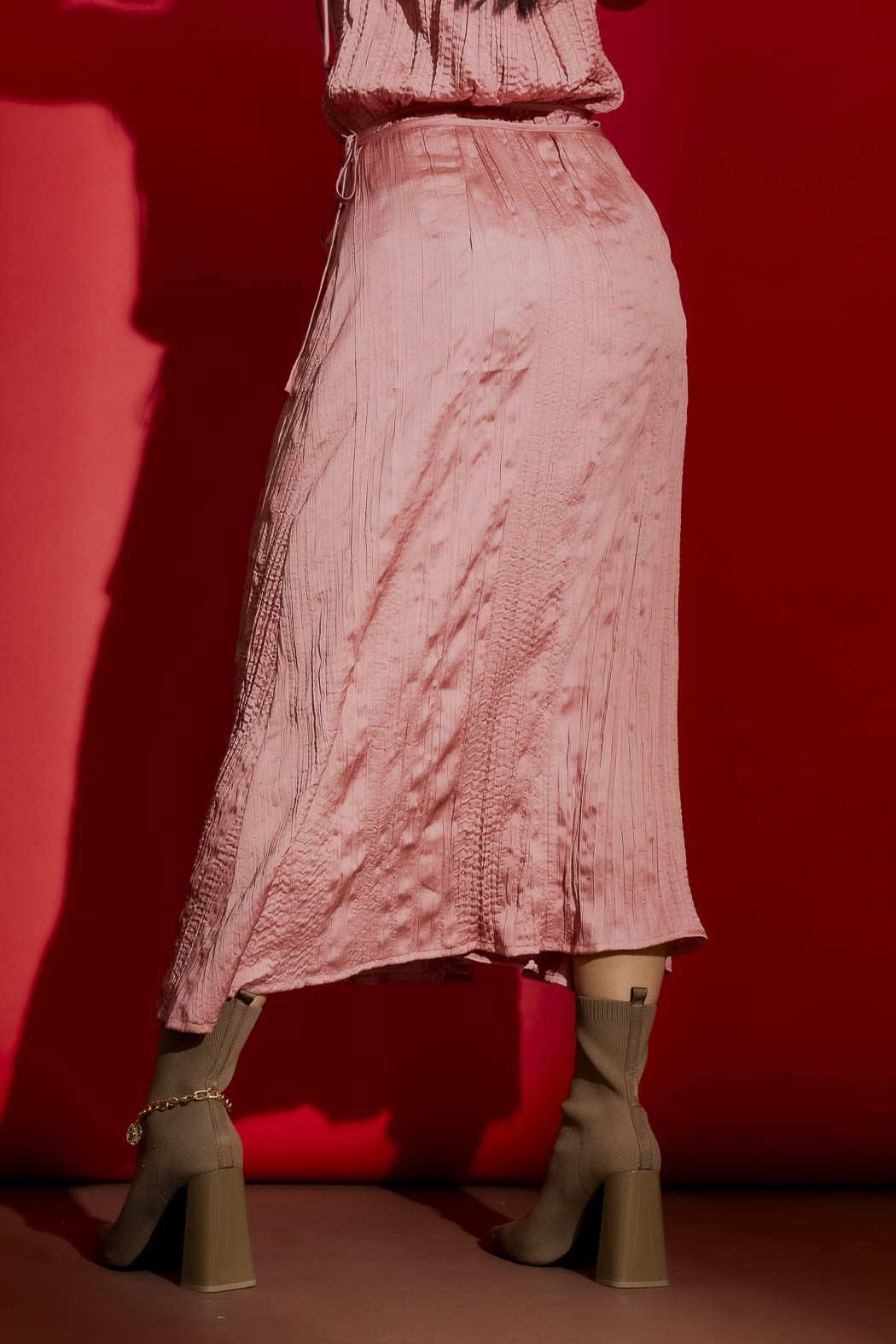 Pink Wrap Skirt