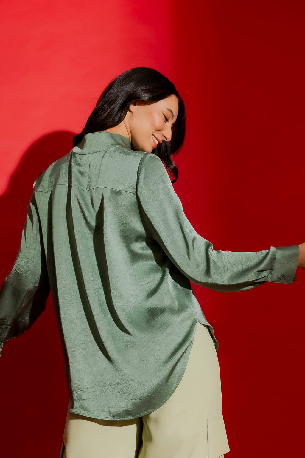 Mint Silky Milan Blogger