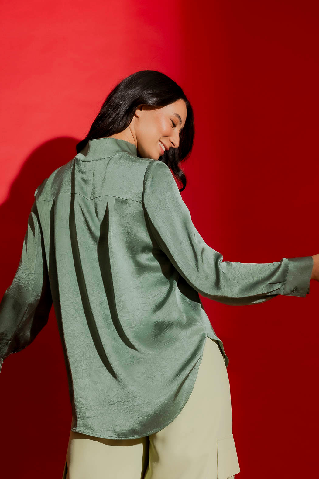 Mint Silky Milan Blogger