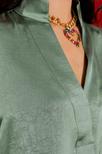 Mint Silky Milan Blogger