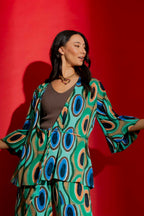 Green Wrap Top