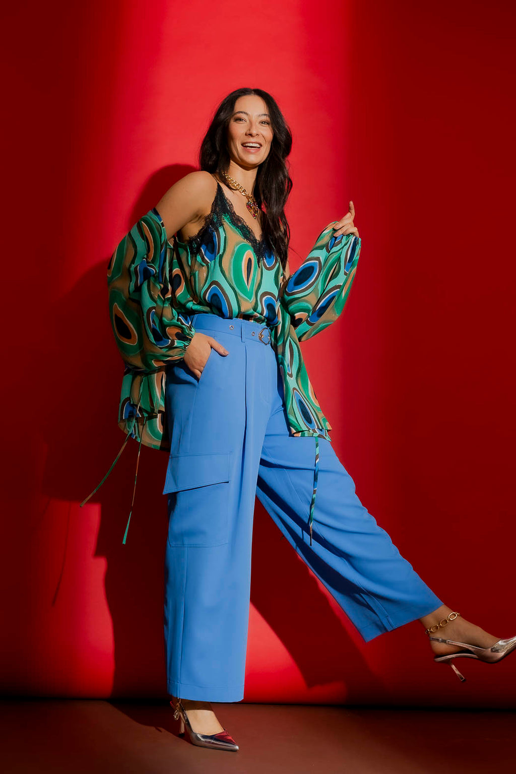 Blue Euro Cargo Pant