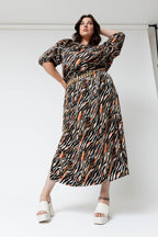 Multi Animal Off Shoulder Dress - FINAL SALE