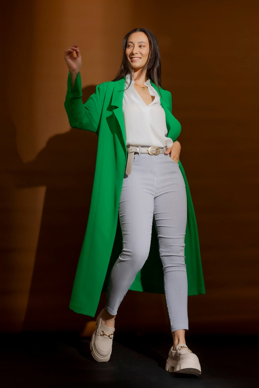 Blue Stripe Bengaline Jean Blue Stripe