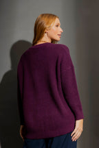 Burgundy Grandpa Jumper Burgundy S