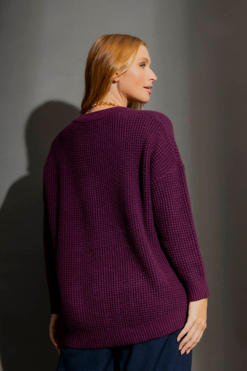 Burgundy Grandpa Jumper Burgundy S