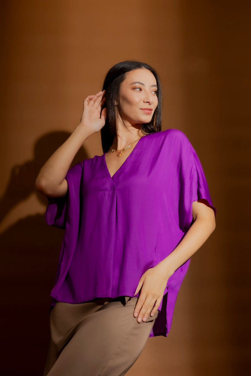 Magenta Bondi Top