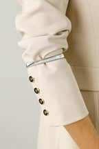 Silver Metal Sleeve Armbands