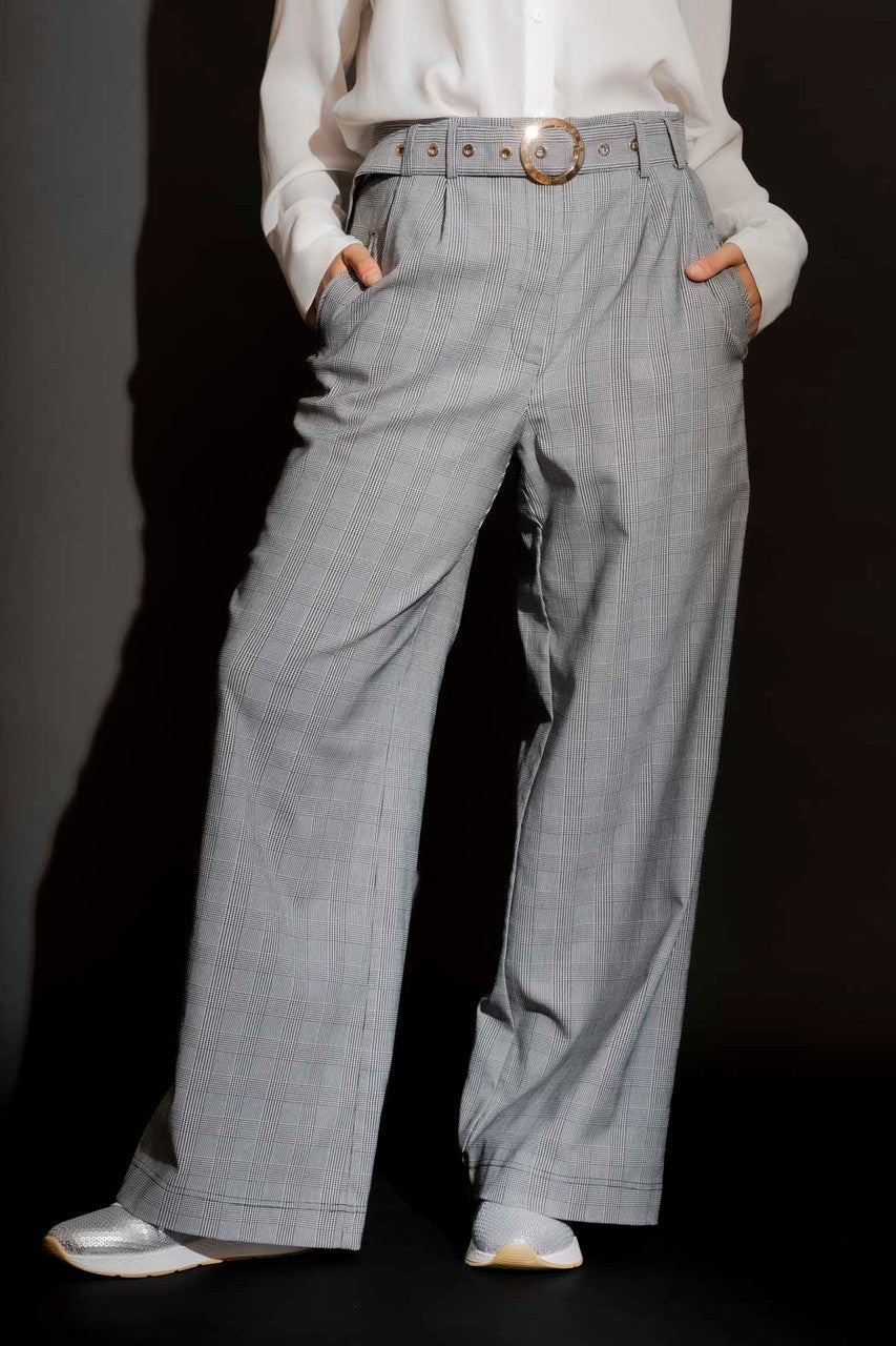 Grey Check Cleo Pant Grey Check