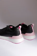 Pink/Black Sequin Sneaker