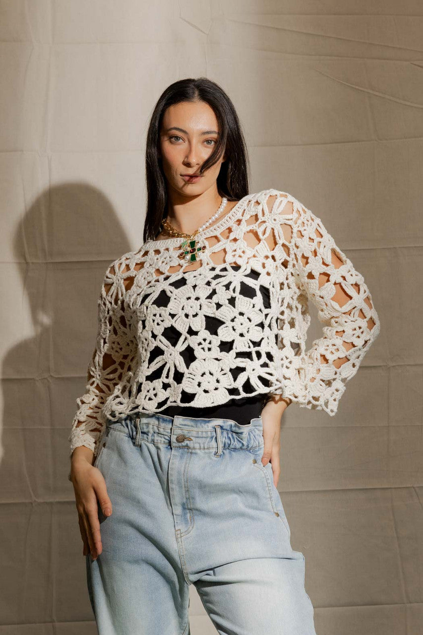 Natural Chunky Crochet Knit
