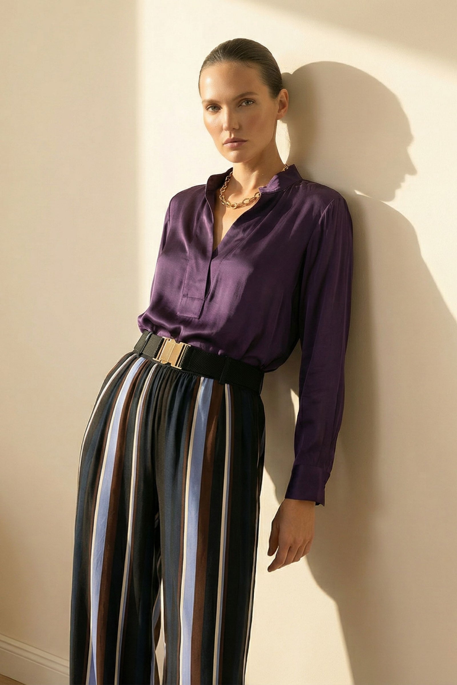 Purple Glow Milan Blogger Shirt