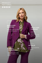 Purple Ponte Sisca Blazer