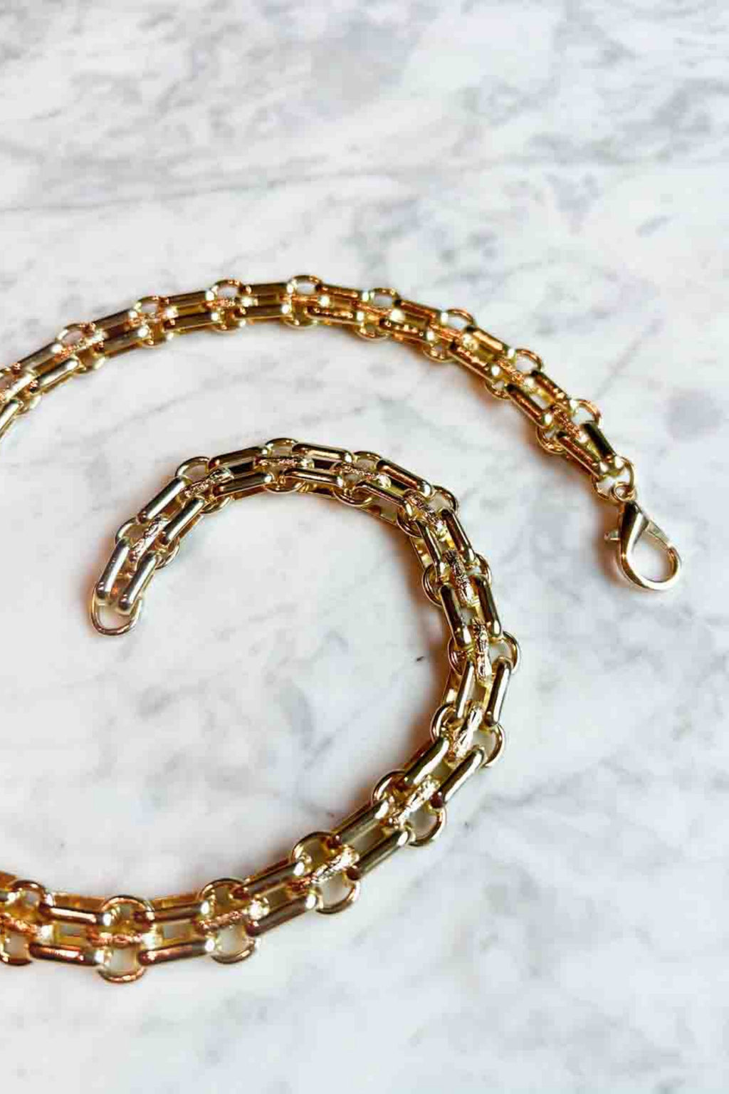 Gold Necklace With Turquoise Cross