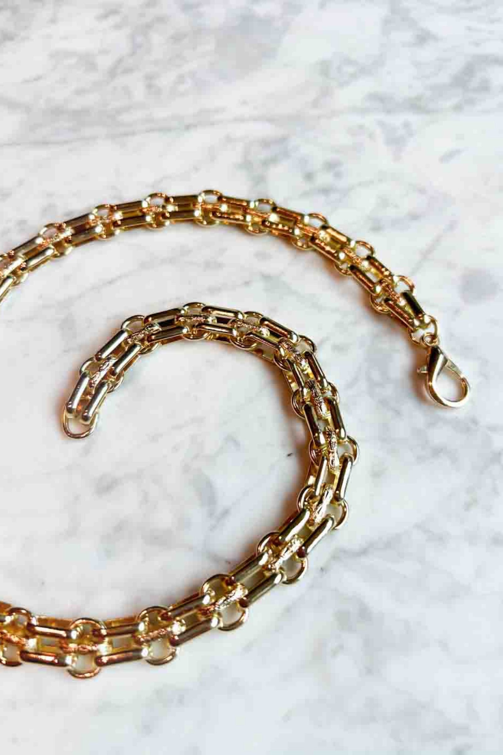 Gold Necklace With Turquoise Cross