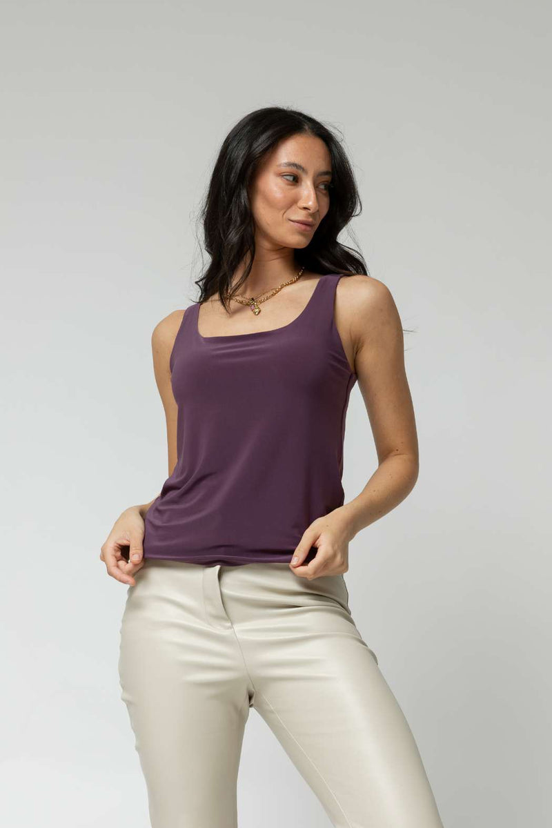 Plum Double Layer Cami - Sale