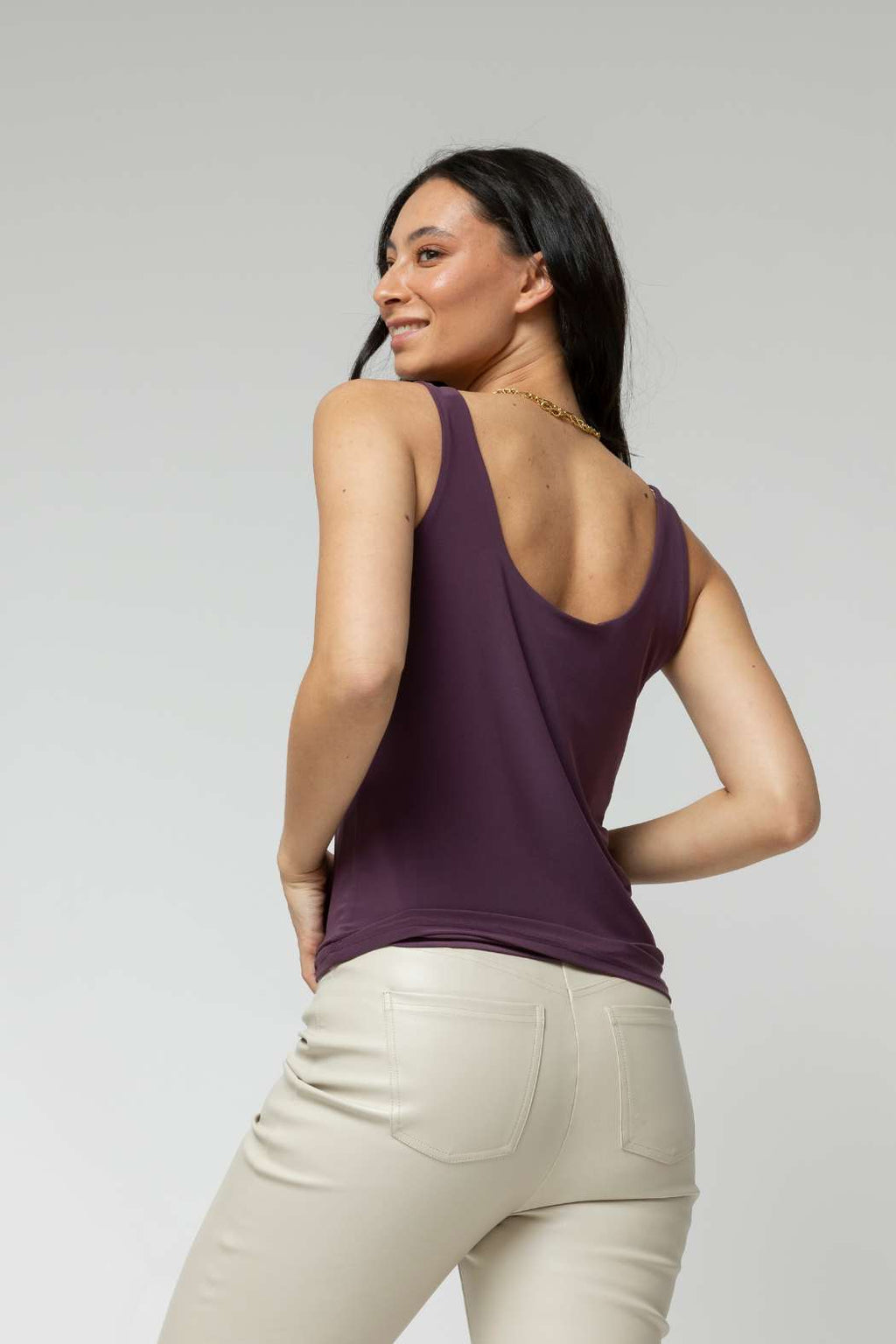 Plum Double Layer Cami - Sale