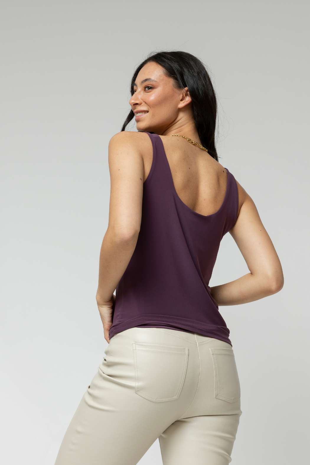 Plum Double Layer Cami - Sale