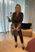 Brown Animal Soft Blazer Brown Animal