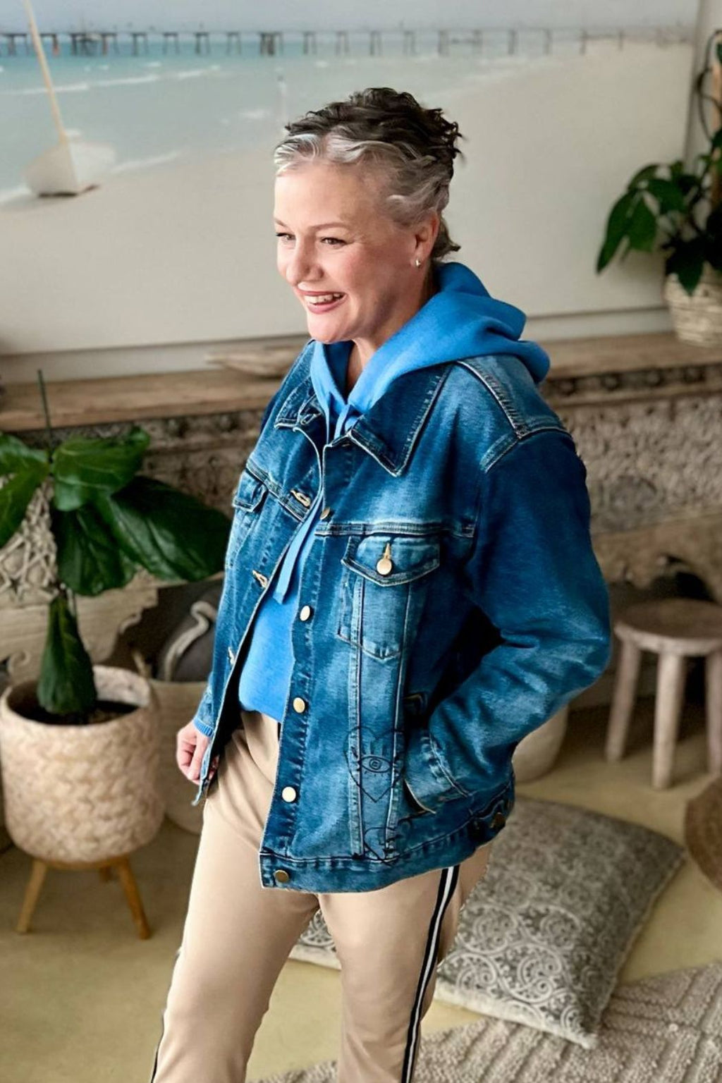 Mid Denim Love Jacket Mid Denim