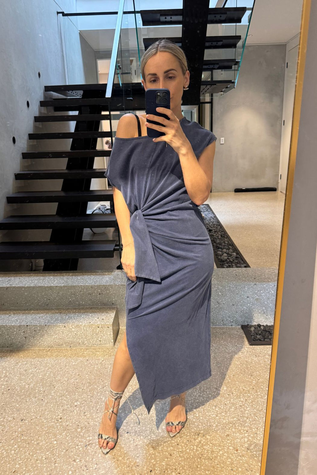 Vintage Blue Cotton Harlow Dress