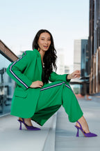 Green Side Stripe Pant