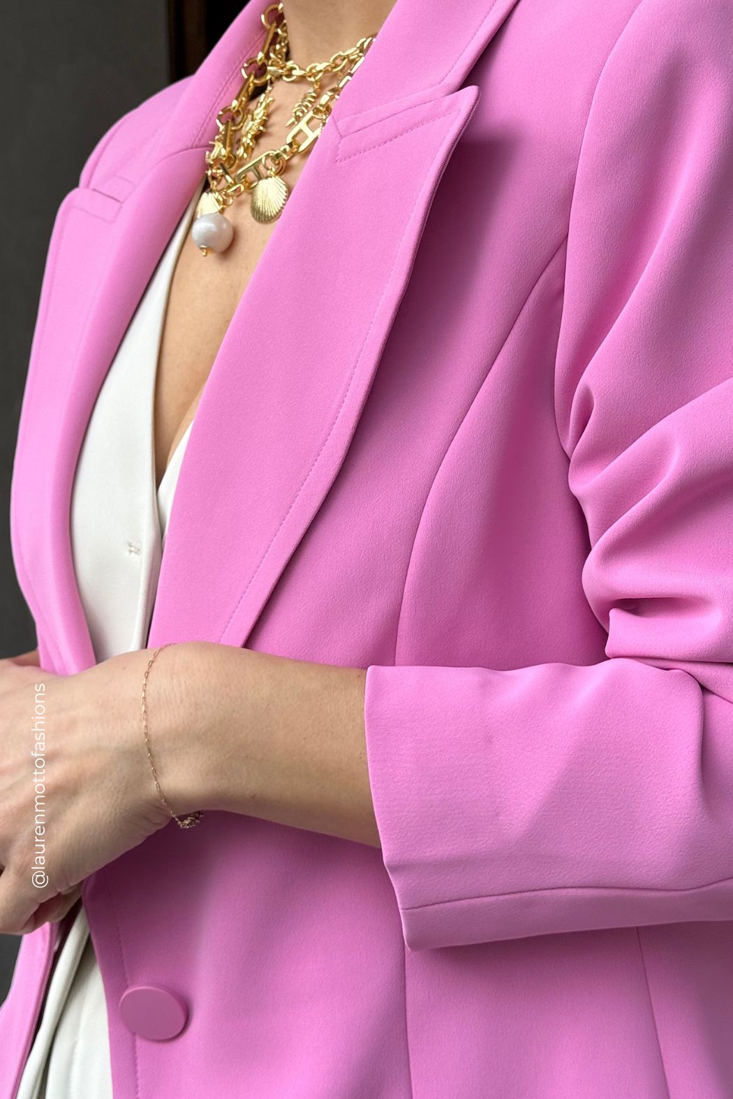 Pink Euro Pocket Blazer