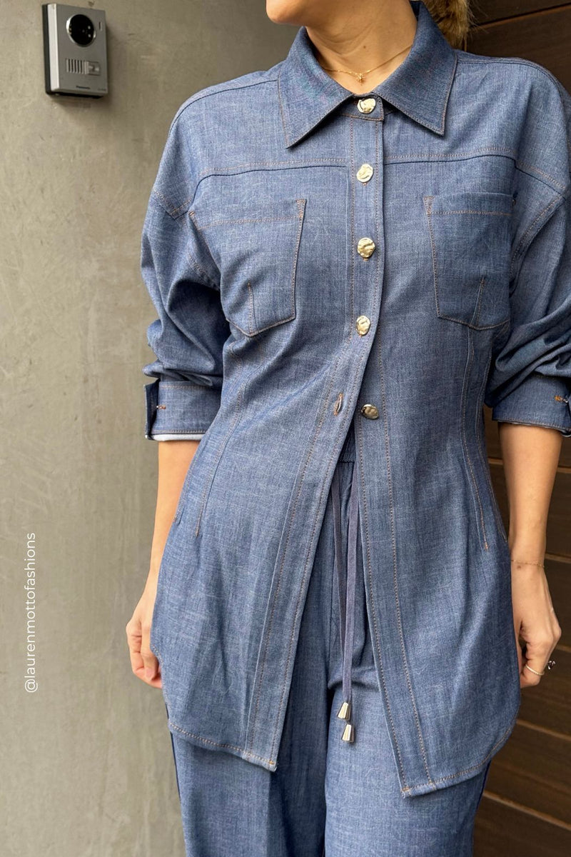 Chambray Hourglass Jacket