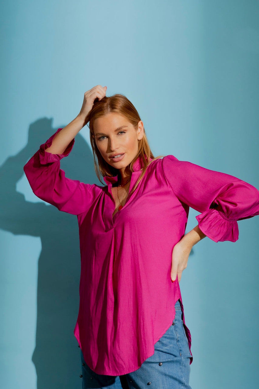 Dark Pink Femme Blogger Shirt