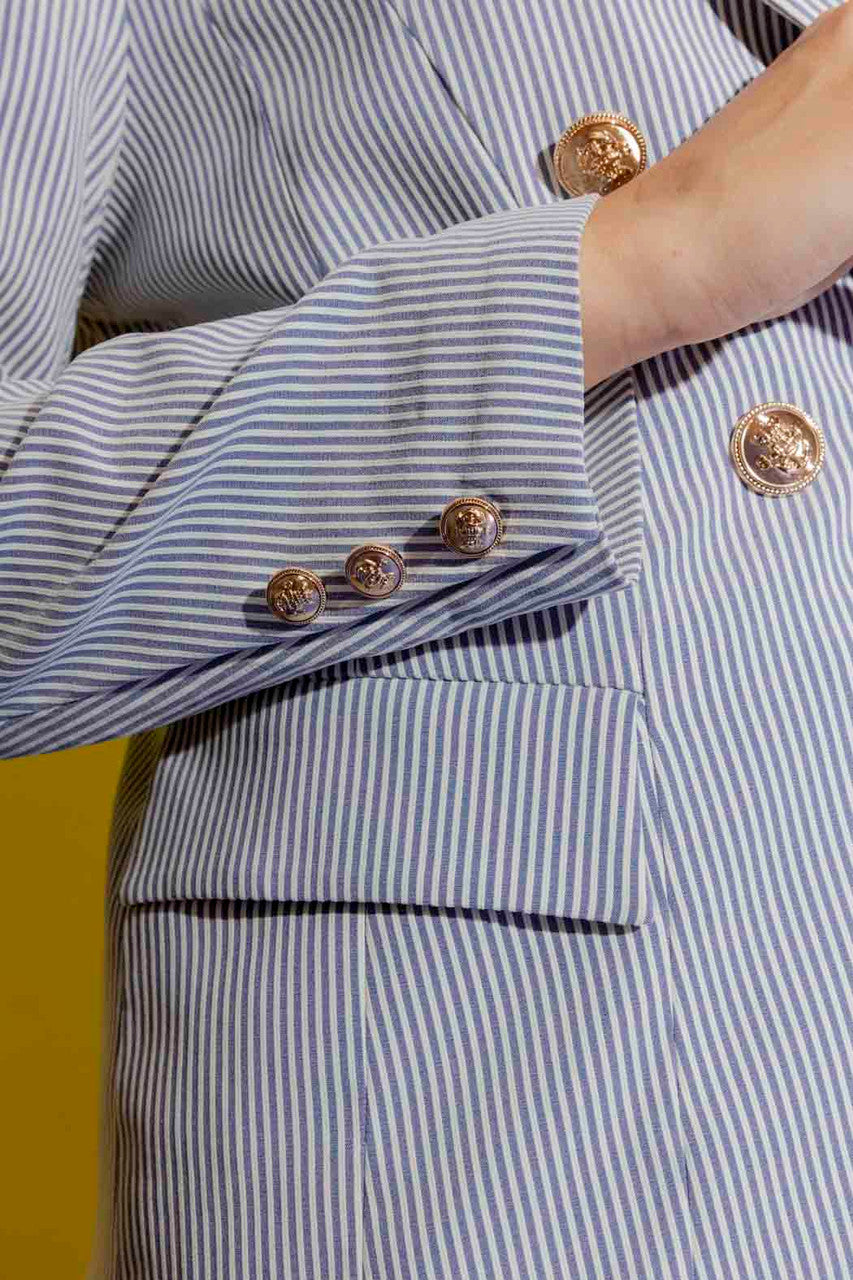 Blue Stripe Sisca Blazer Blue Stripe