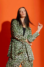 Green Animal Summer Blazer