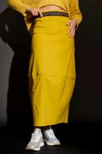 Chartreuse Bengaline Balloon Skirt