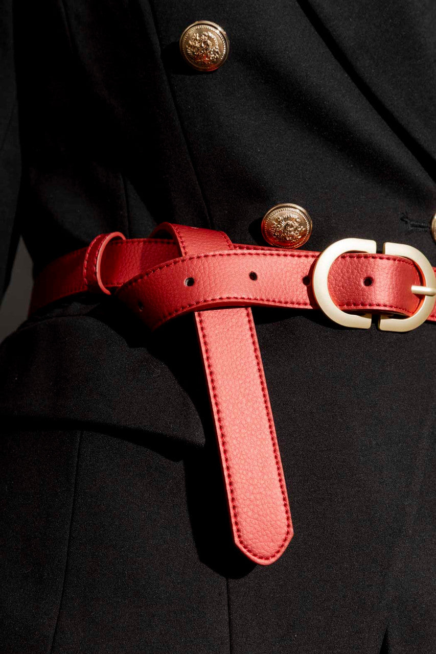 Red Classic Belt Red O/S