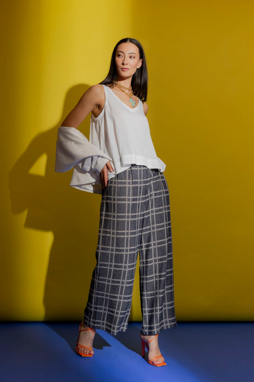 White Crop Bell Cami