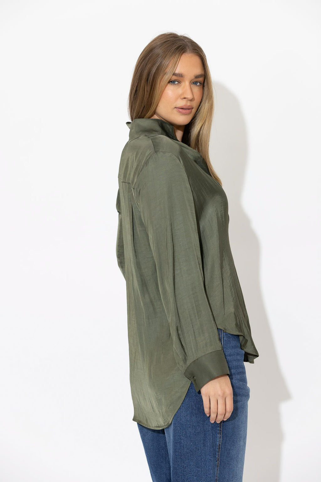 Khaki Glow Milan Blogger Shirt