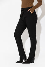 Black Ponte Jogger Pant