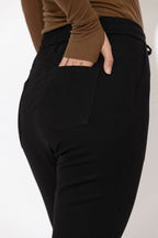 Black Ponte Jogger Pant