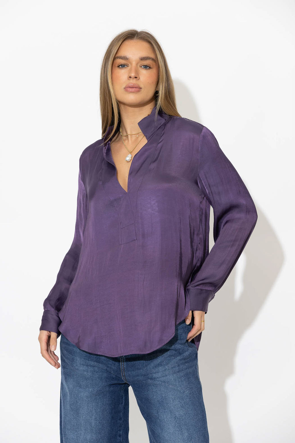 Purple Glow Milan Blogger Shirt
