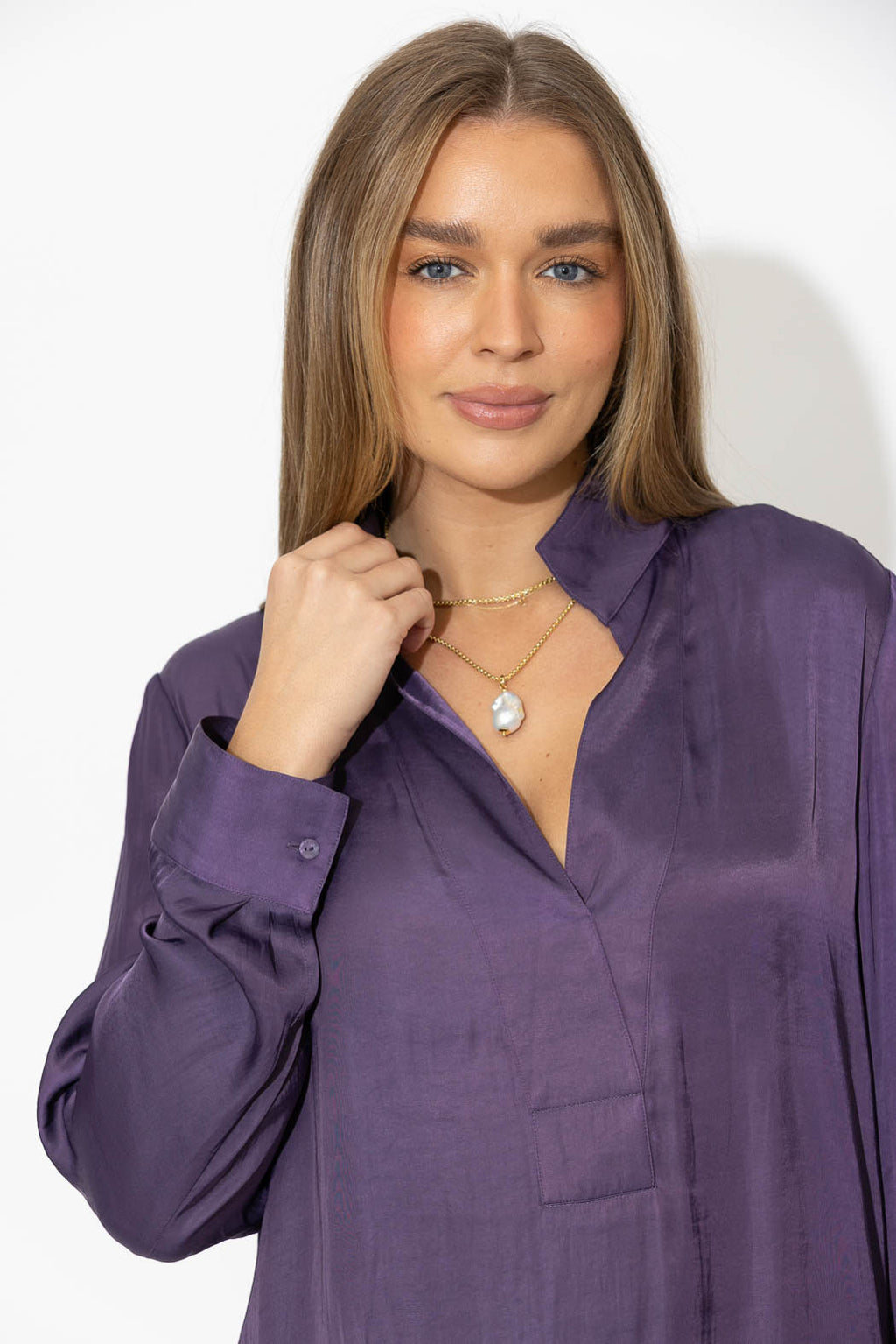 Purple Glow Milan Blogger Shirt