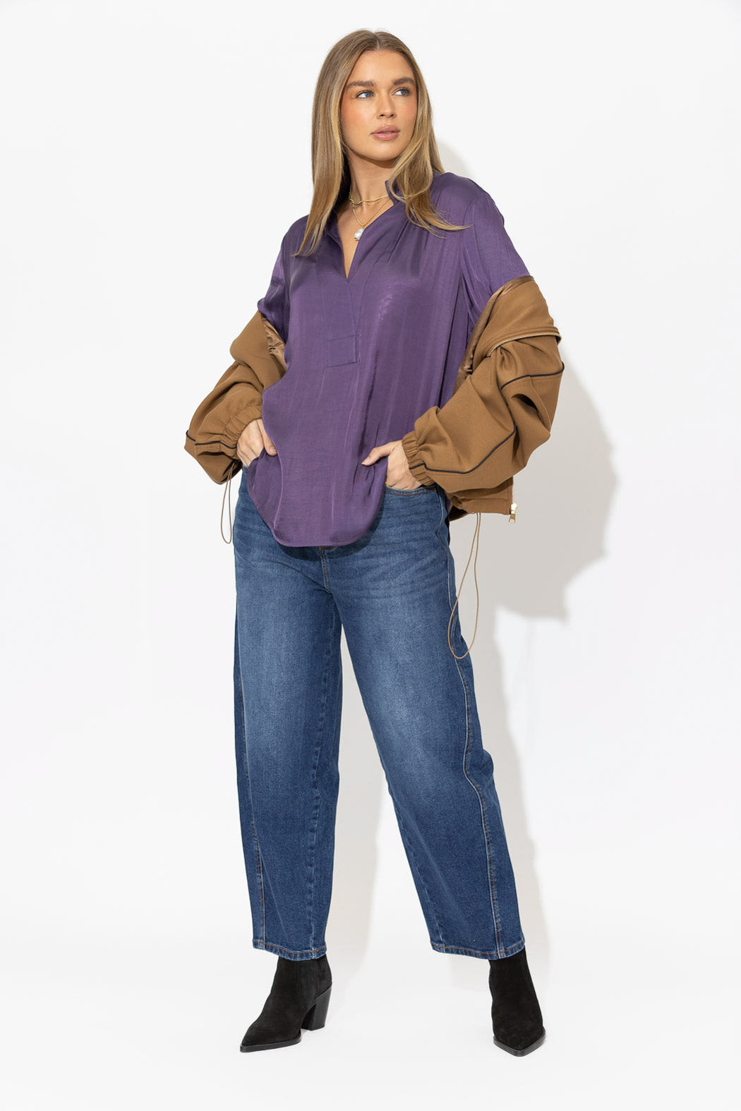 Purple Glow Milan Blogger Shirt