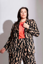 Black/Latte Summer Blazer