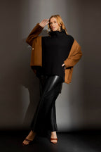 Black Cowl Neck Jumper Black S/M