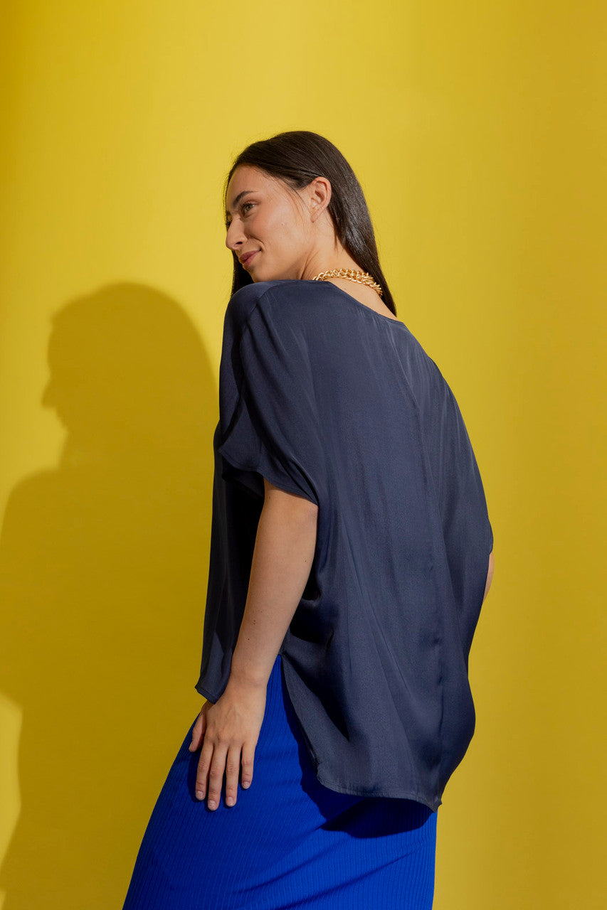 Navy Bondi Top