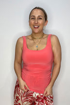 Coral Jersey Double Layer Cami