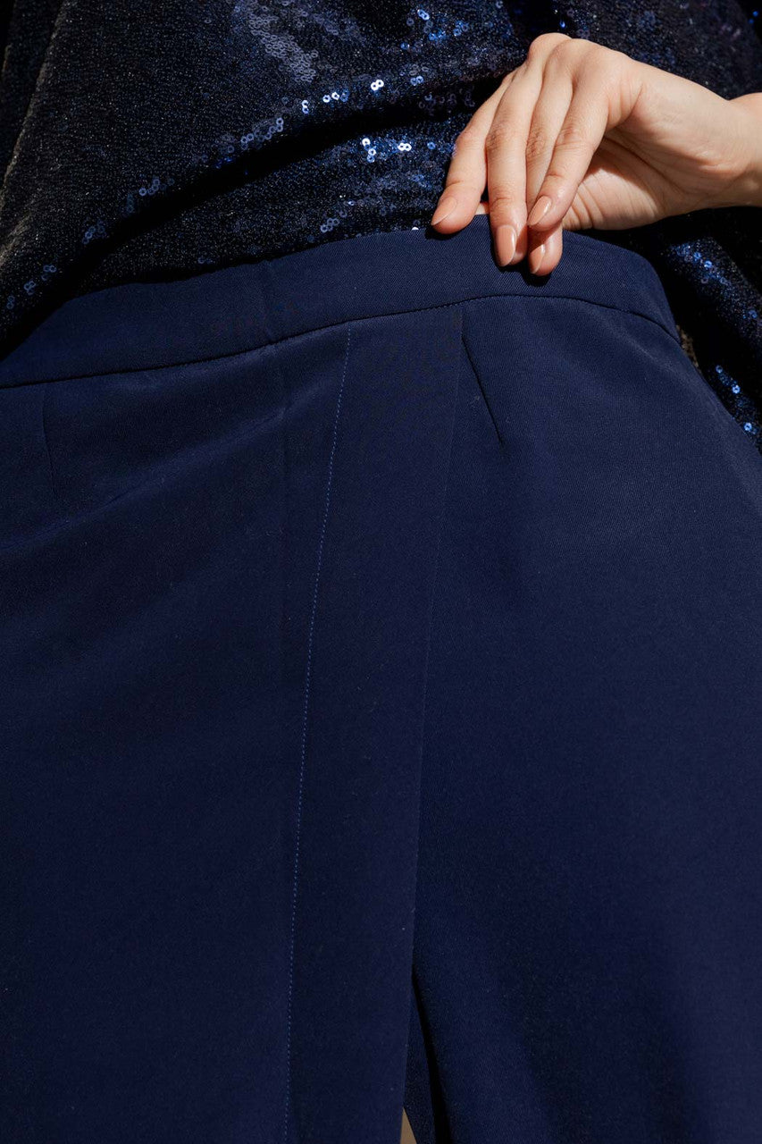 Navy Wrap Pants