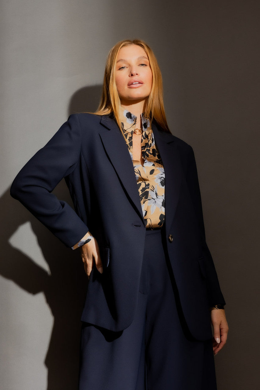 Deep Navy Classic Oversized Blazer Navy