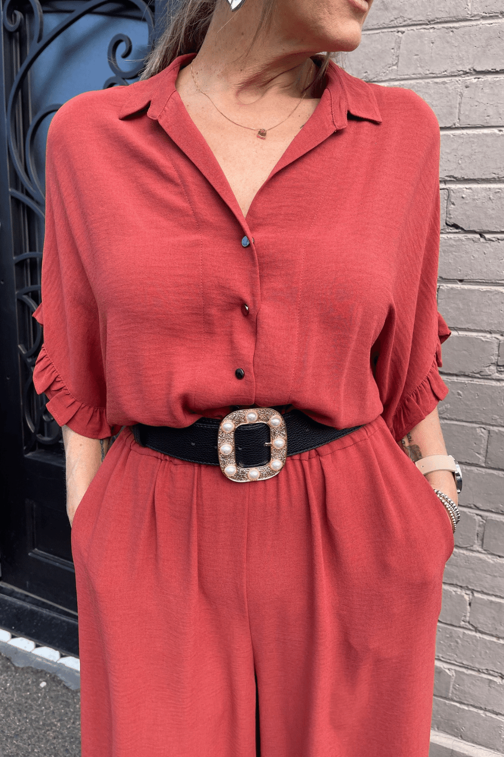 Rust Anna Jumpsuit - SALE